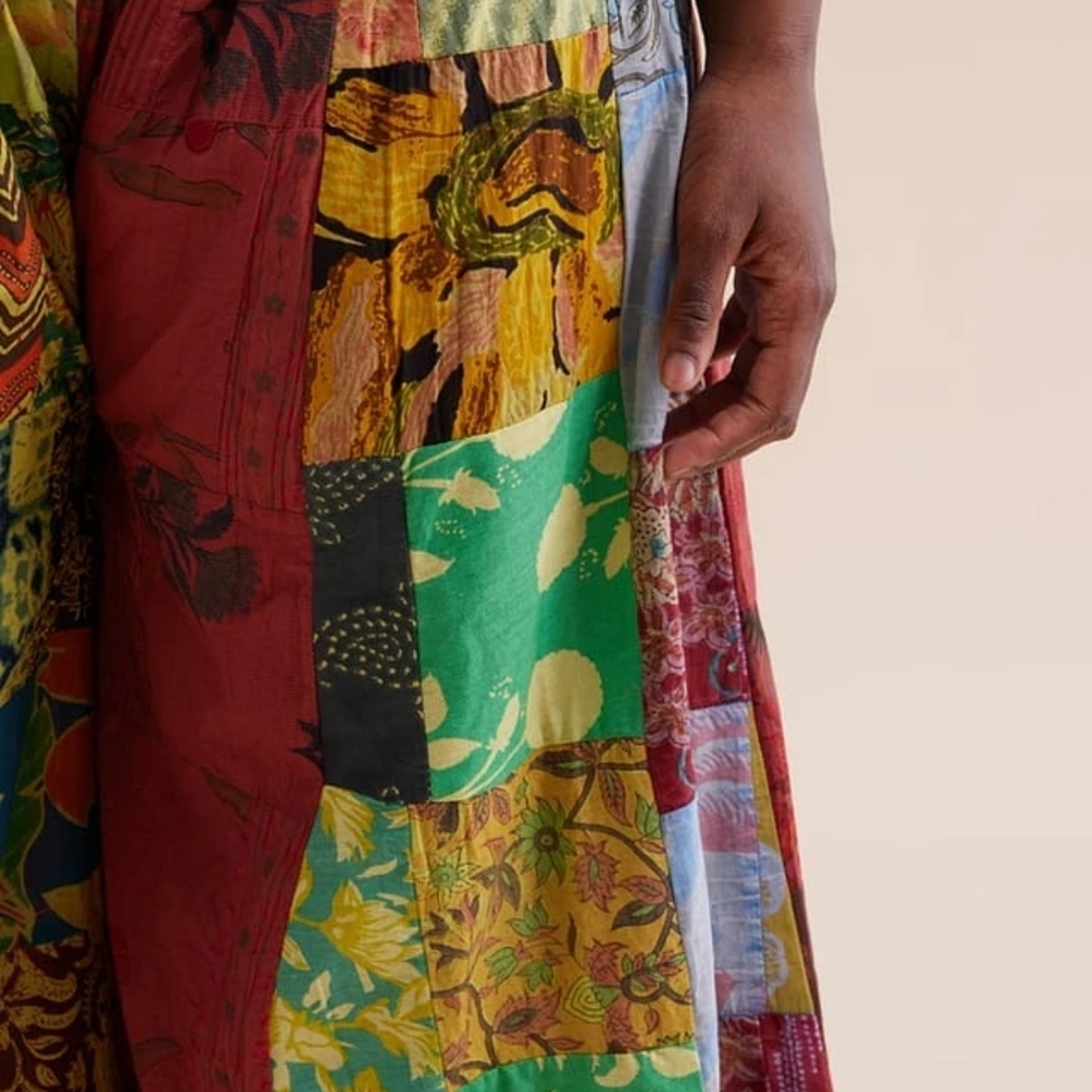 Earthbound Vibrant Patchwork Pants - image 1